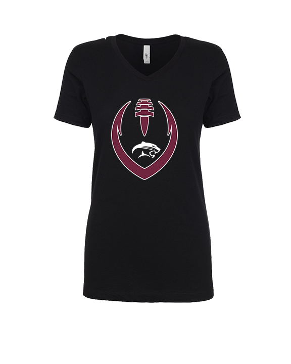 Weston Ranch HS Football Full Football - Womens Vneck