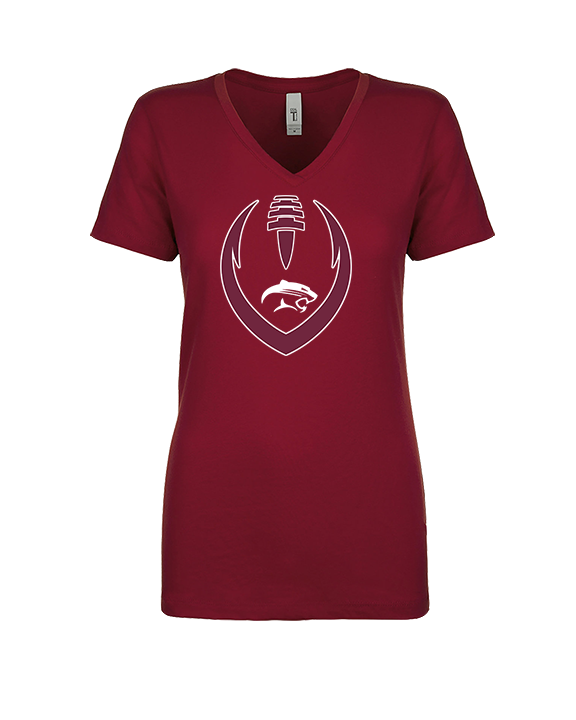 Weston Ranch HS Football Full Football - Womens Vneck