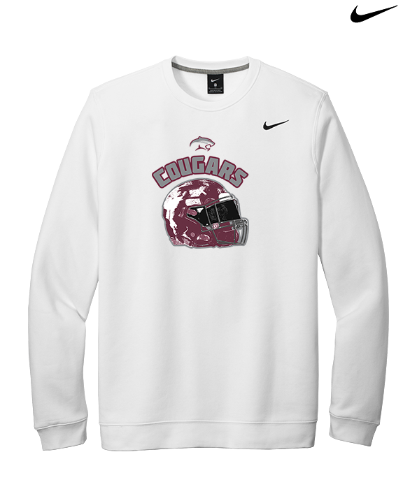 Weston Ranch HS Football Helmet - Mens Nike Crewneck