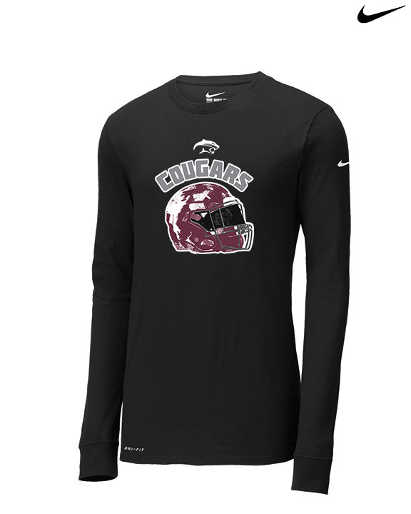 Weston Ranch HS Football Helmet - Mens Nike Longsleeve