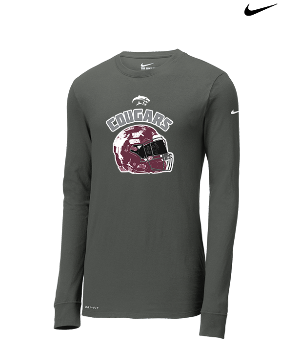 Weston Ranch HS Football Helmet - Mens Nike Longsleeve