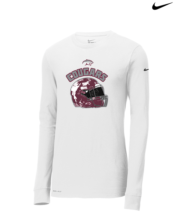 Weston Ranch HS Football Helmet - Mens Nike Longsleeve