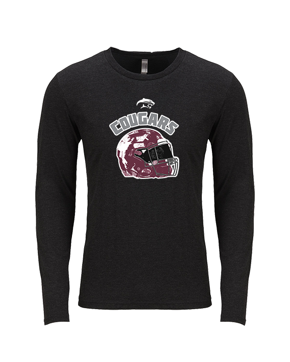 Weston Ranch HS Football Helmet - Tri-Blend Long Sleeve