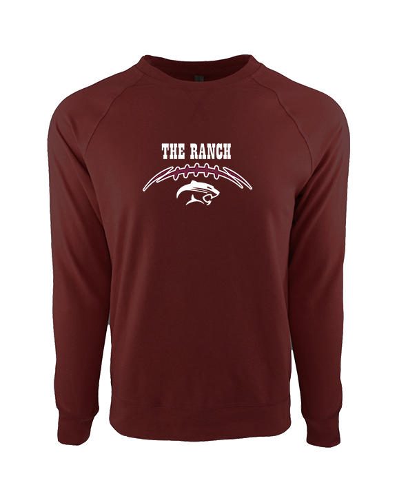 Weston Ranch HS Football Laces - Crewneck Sweatshirt