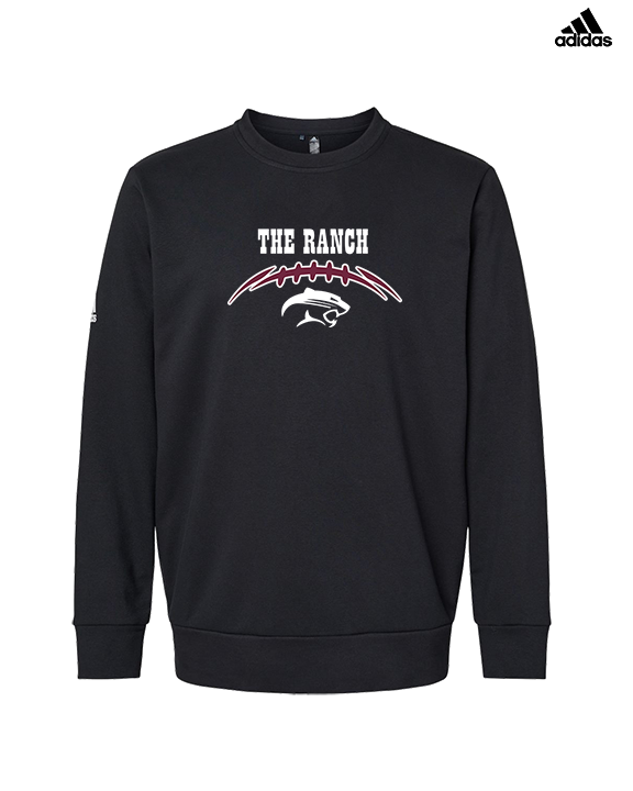 Weston Ranch HS Football Laces - Mens Adidas Crewneck