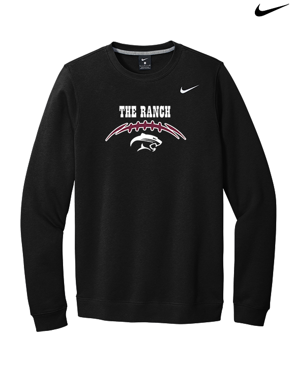 Weston Ranch HS Football Laces - Mens Nike Crewneck