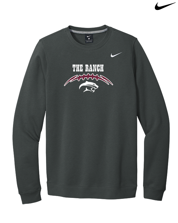 Weston Ranch HS Football Laces - Mens Nike Crewneck