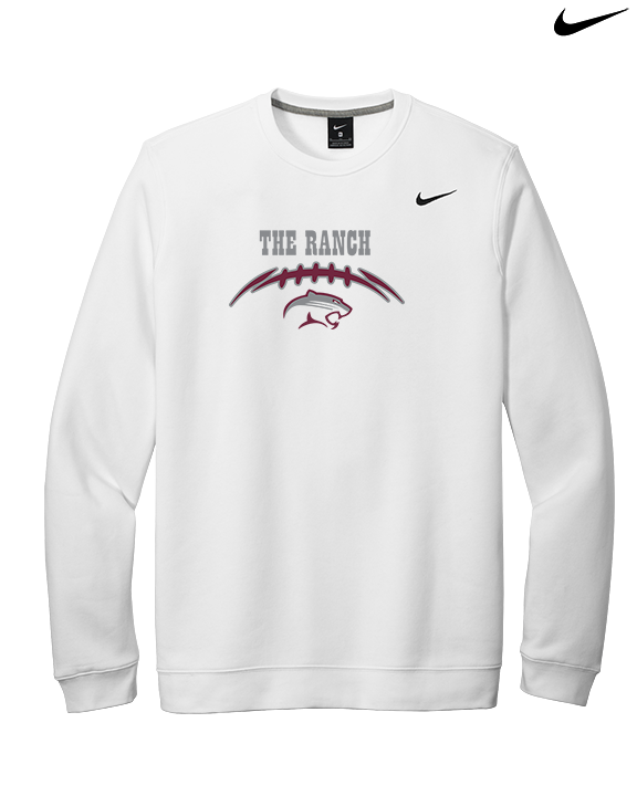 Weston Ranch HS Football Laces - Mens Nike Crewneck