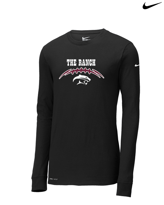 Weston Ranch HS Football Laces - Mens Nike Longsleeve