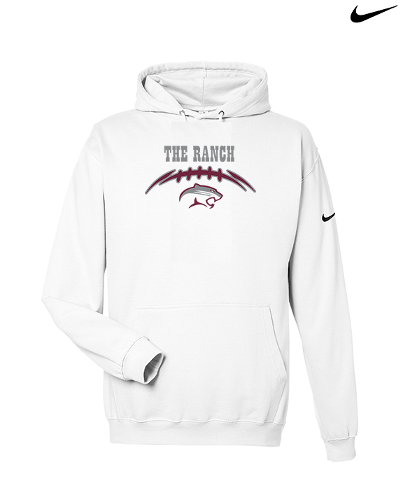 Weston Ranch HS Football Laces - Nike Club Fleece Hoodie