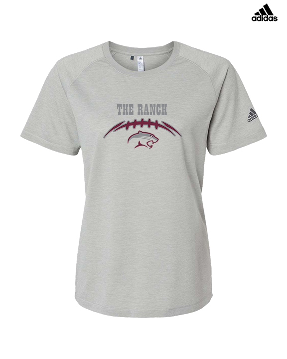 Weston Ranch HS Football Laces - Womens Adidas Performance Shirt
