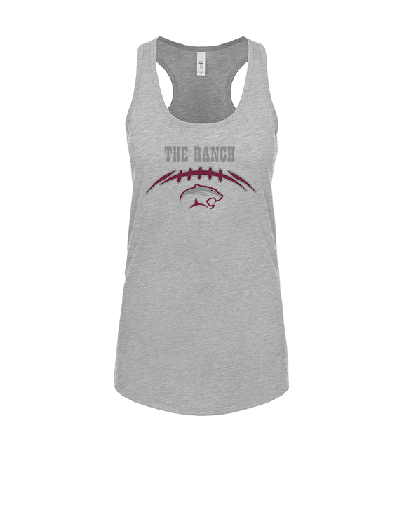 Weston Ranch HS Football Laces - Womens Tank Top