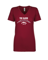 Weston Ranch HS Football Laces - Womens Vneck