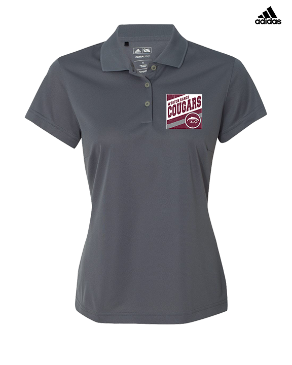 Weston Ranch HS Football Square - Adidas Womens Polo