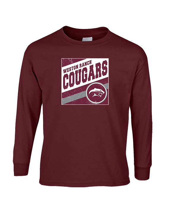 Weston Ranch HS Football Square - Cotton Longsleeve
