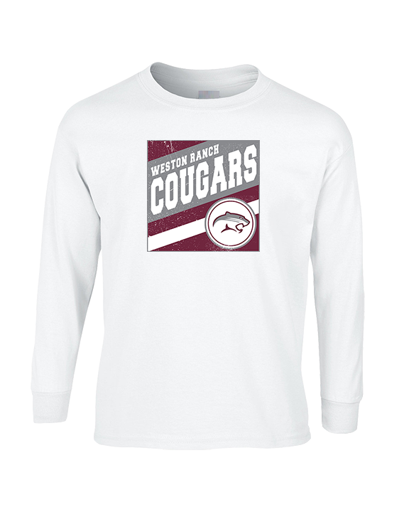 Weston Ranch HS Football Square - Cotton Longsleeve