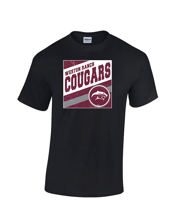 Weston Ranch HS Football Square - Cotton T-Shirt