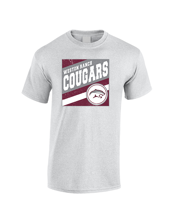 Weston Ranch HS Football Square - Cotton T-Shirt