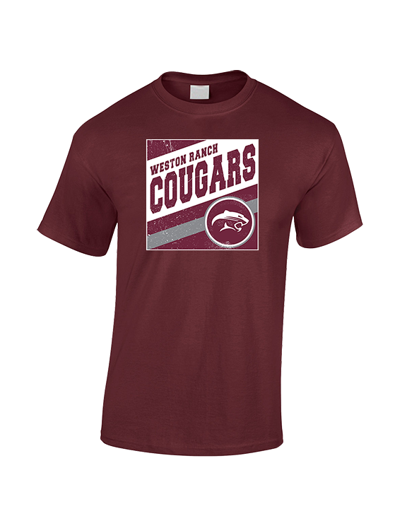 Weston Ranch HS Football Square - Cotton T-Shirt