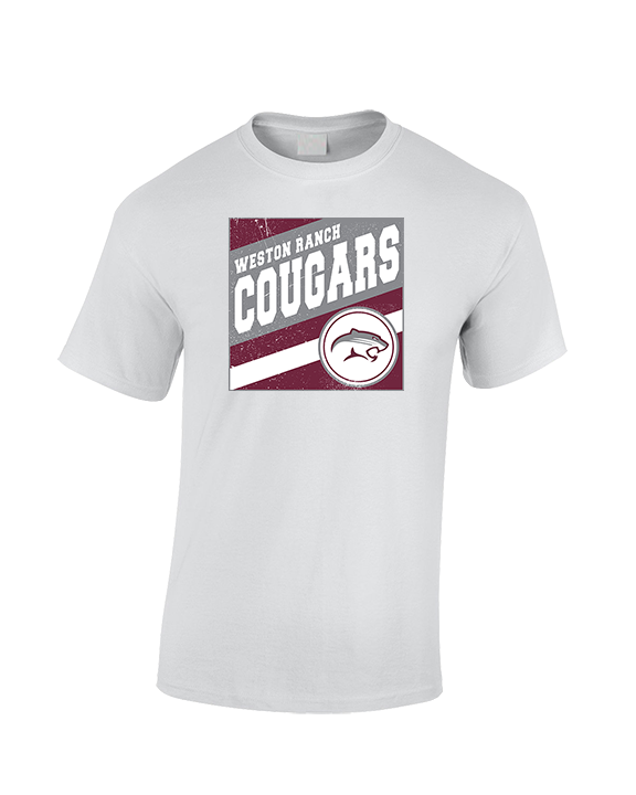 Weston Ranch HS Football Square - Cotton T-Shirt