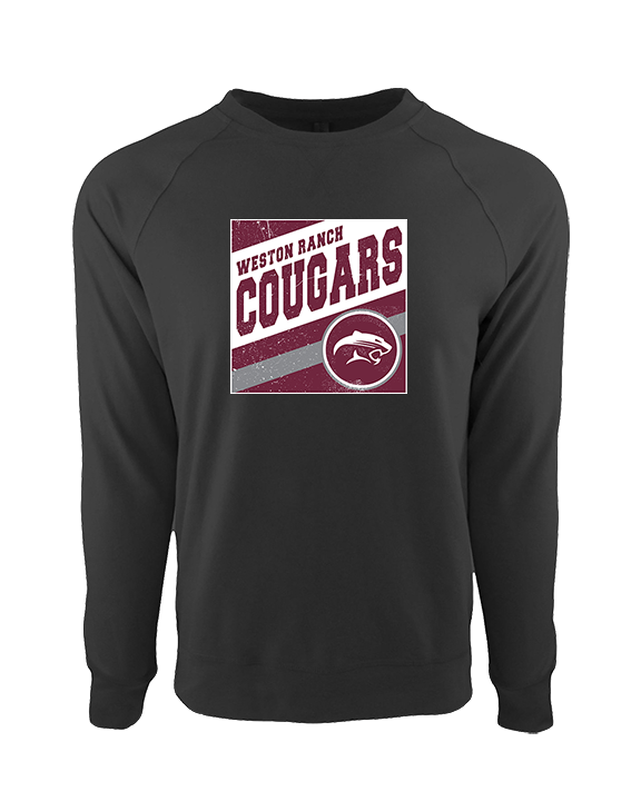Weston Ranch HS Football Square - Crewneck Sweatshirt
