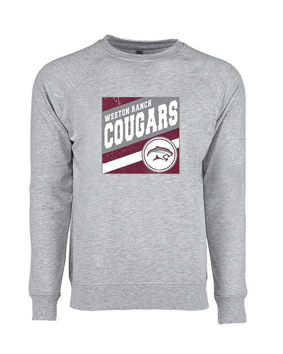 Weston Ranch HS Football Square - Crewneck Sweatshirt