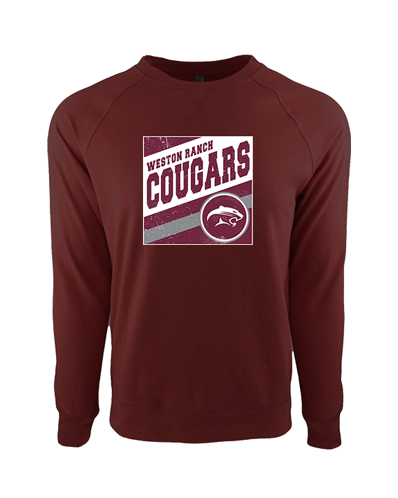 Weston Ranch HS Football Square - Crewneck Sweatshirt