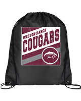 Weston Ranch HS Football Square - Drawstring Bag