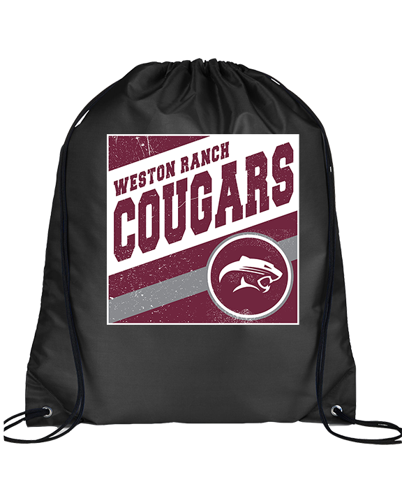 Weston Ranch HS Football Square - Drawstring Bag
