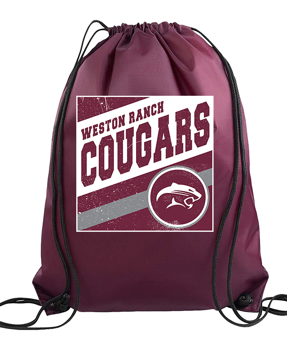 Weston Ranch HS Football Square - Drawstring Bag