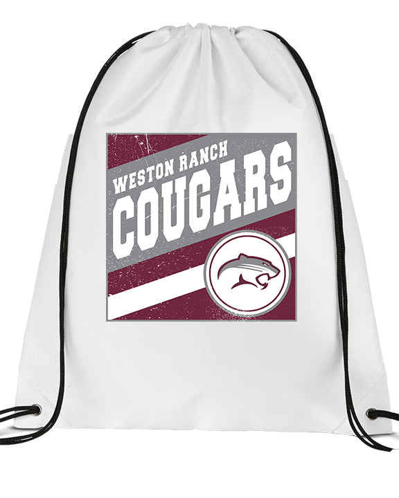 Weston Ranch HS Football Square - Drawstring Bag