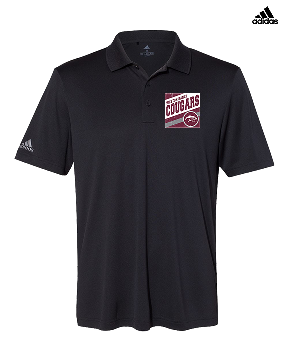 Weston Ranch HS Football Square - Mens Adidas Polo