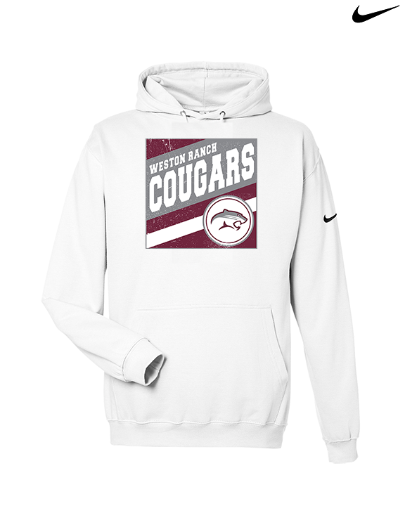 Weston Ranch HS Football Square - Nike Club Fleece Hoodie