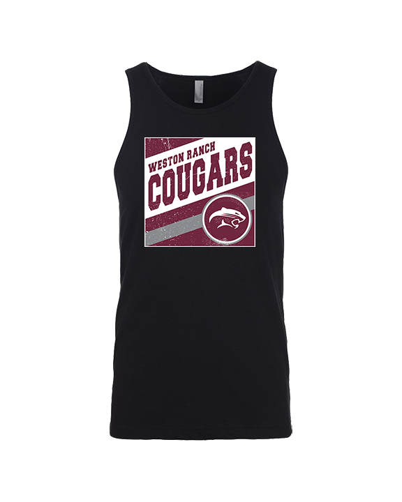 Weston Ranch HS Football Square - Tank Top