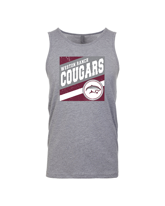 Weston Ranch HS Football Square - Tank Top