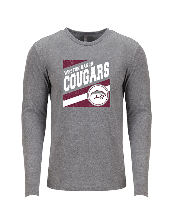 Weston Ranch HS Football Square - Tri-Blend Long Sleeve