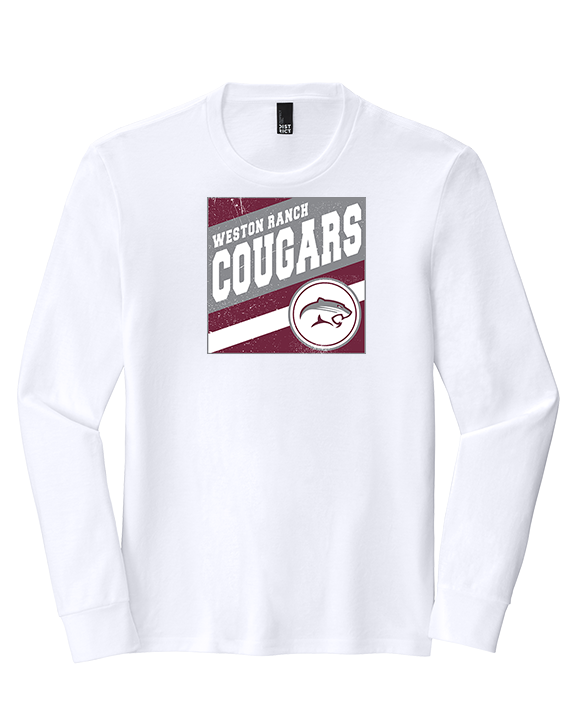 Weston Ranch HS Football Square - Tri-Blend Long Sleeve