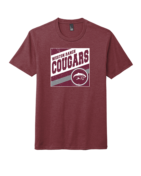 Weston Ranch HS Football Square - Tri-Blend Shirt