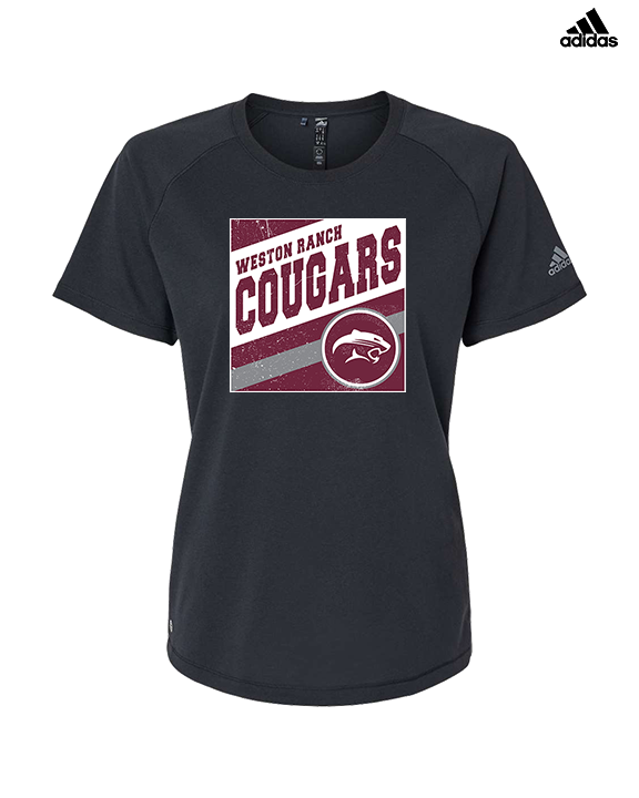 Weston Ranch HS Football Square - Womens Adidas Performance Shirt