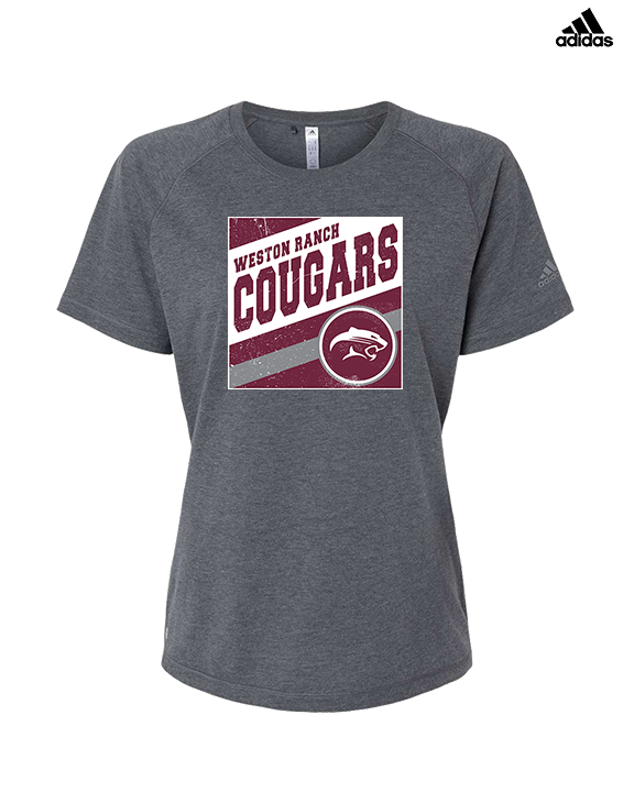 Weston Ranch HS Football Square - Womens Adidas Performance Shirt