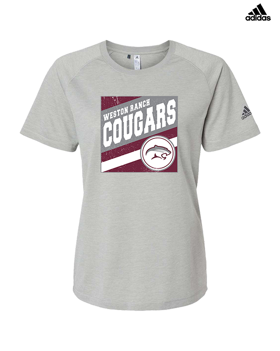 Weston Ranch HS Football Square - Womens Adidas Performance Shirt