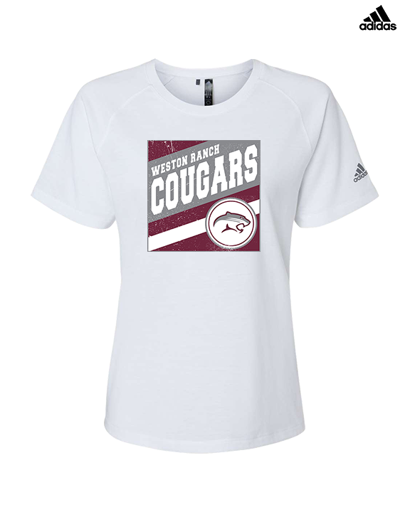 Weston Ranch HS Football Square - Womens Adidas Performance Shirt