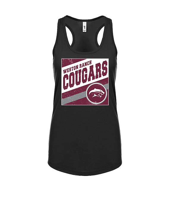 Weston Ranch HS Football Square - Womens Tank Top
