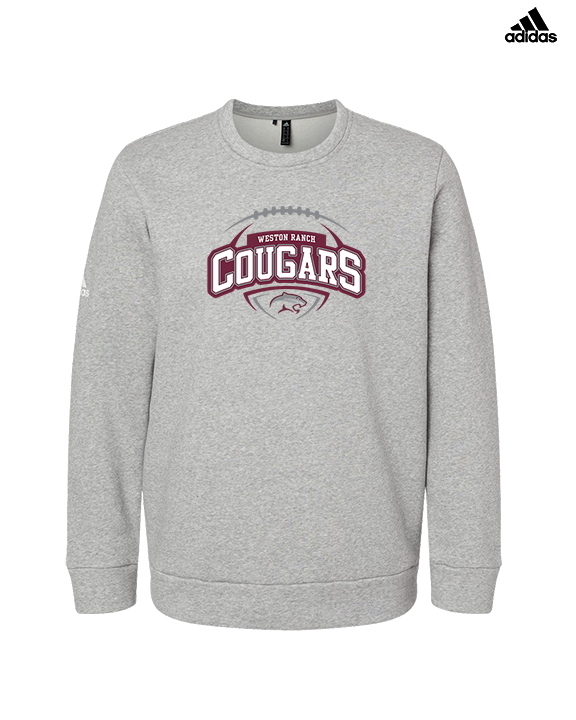 Weston Ranch HS Football Toss - Mens Adidas Crewneck