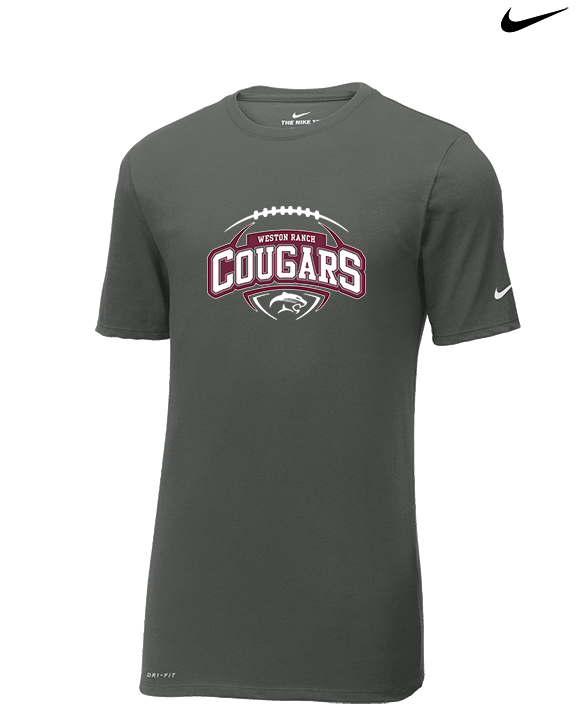 Weston Ranch HS Football Toss - Mens Nike Cotton Poly Tee
