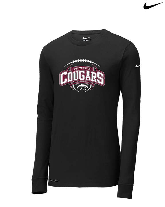 Weston Ranch HS Football Toss - Mens Nike Longsleeve