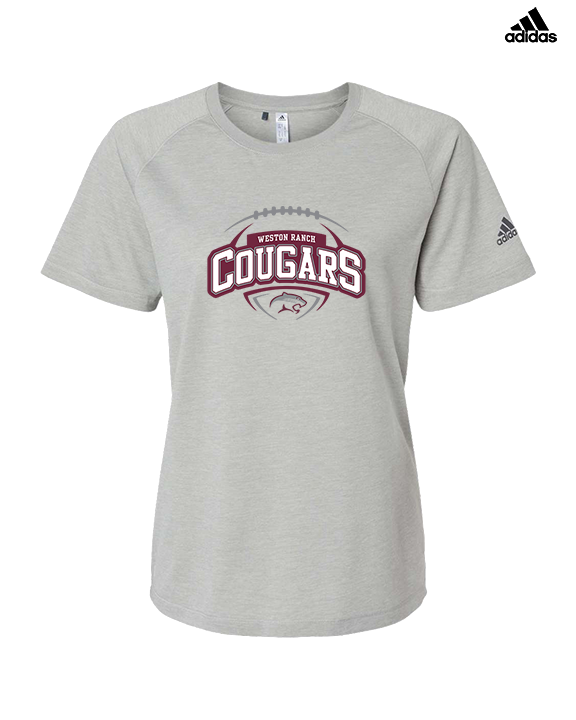 Weston Ranch HS Football Toss - Womens Adidas Performance Shirt