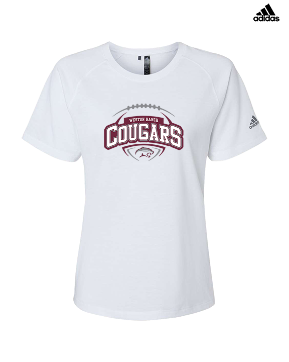 Weston Ranch HS Football Toss - Womens Adidas Performance Shirt