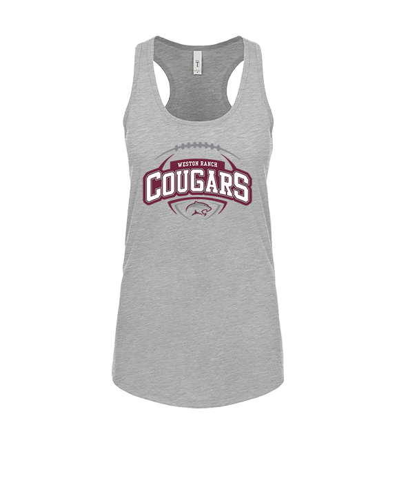 Weston Ranch HS Football Toss - Womens Tank Top