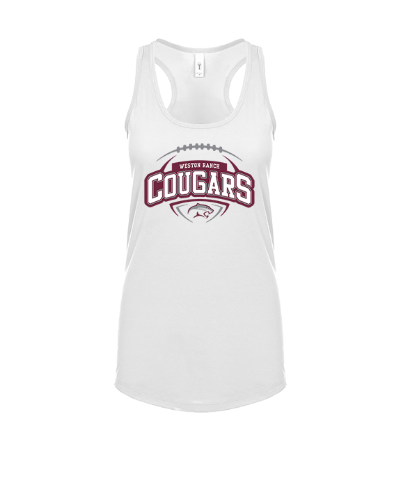 Weston Ranch HS Football Toss - Womens Tank Top